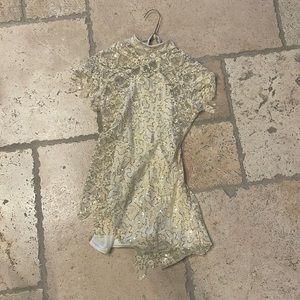 Cream dance costume